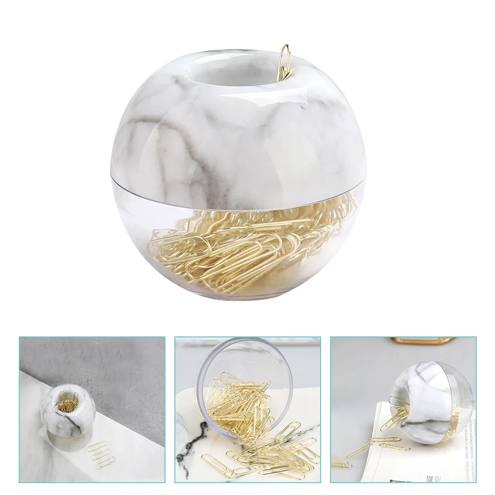 

100 Pcs Paper Clip Golden Office Paperclips School Clamps Marble Multi-use Metal Bills