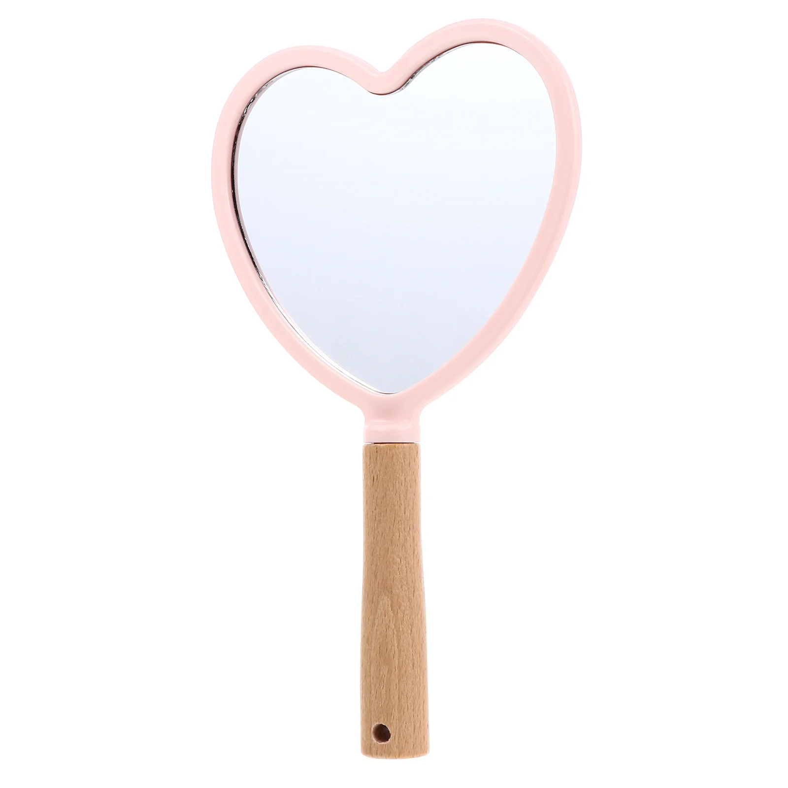 

Mirror Makeup Handheldhand Travel Tool Portablehandle Compactwith Heart Shape Vanity Lady Cute Pocket Decorative Size Mini Held