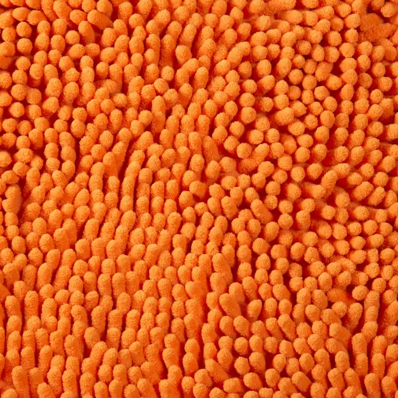 

Foam Bath Mat Set with Non-Slip Base (Orange)