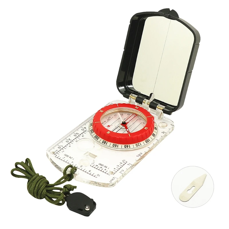 

Outdoor Adventure Must Have Compass Hiking Transparent Compass for Camping Lover Orienteering Compass