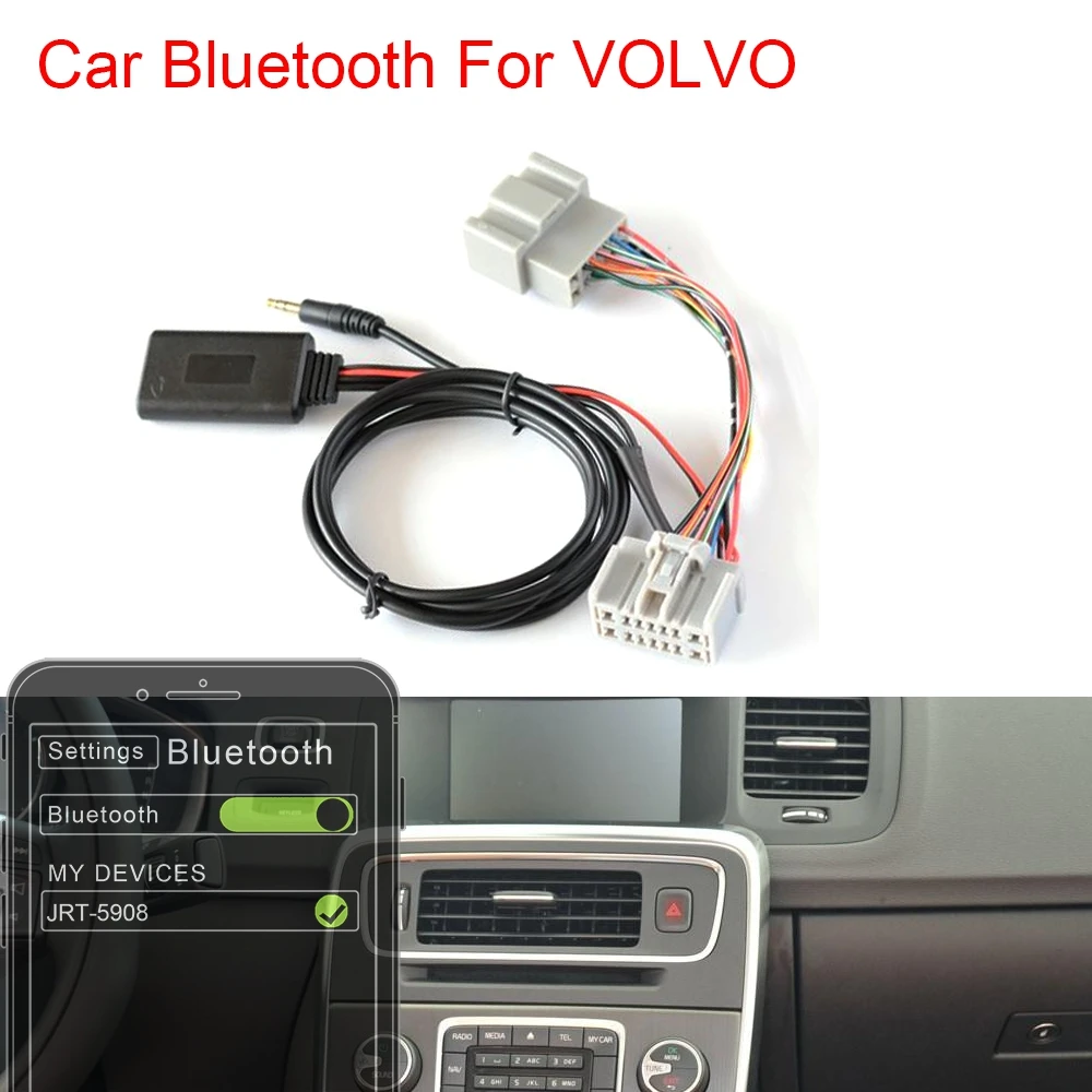 Автомобильный модуль Bluetooth 5 0 Встроенный адаптер для Volvo C30 S40 V40 V50 S60 S70 C70 XC70 S80 | Отзывы и видеообзор
