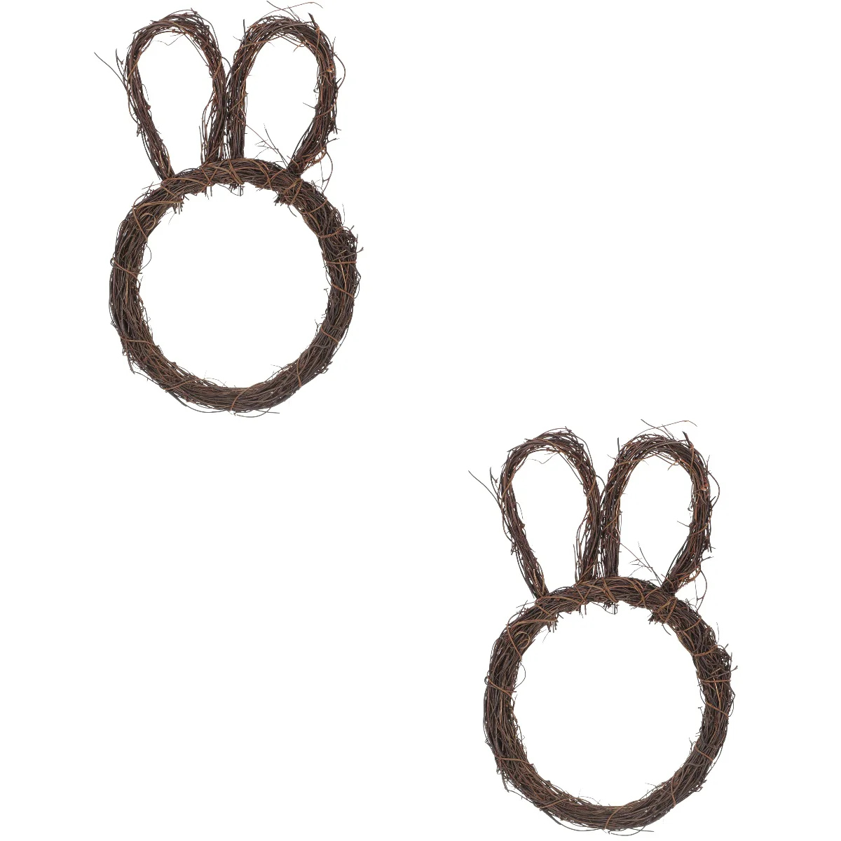 

2x Portable Adorable Practical DIY Wreath Frame Hanging Wreath Decor for Shop Window Decor Kindergarten Layout