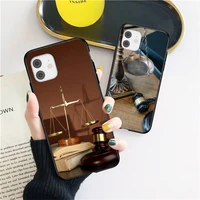 law student lawyer judge phone case for iphone 12 11 13 7 8 6 s plus x xs xr pro max mini shell