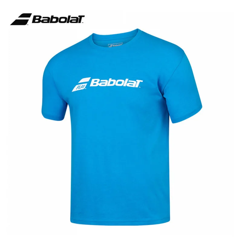 Classic Babolat Tennis Sports Tee Men Adults Breathable Sweat-absorb T-shirt Summer O-Neck Squash Badminton Padel Exercise Tee