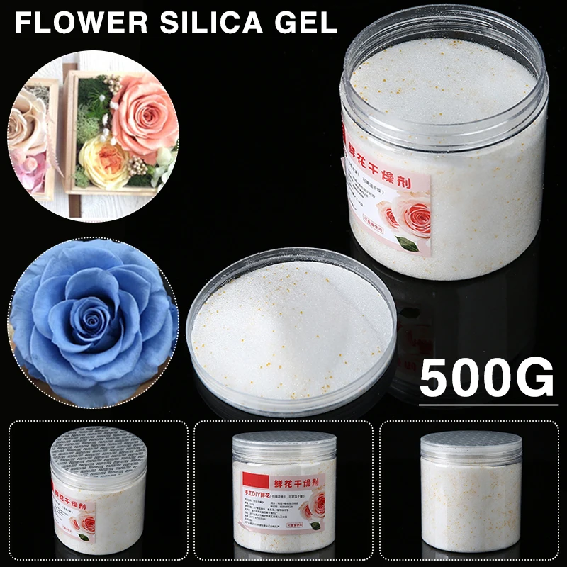 

1pc 500g Reusable Silica Gel Sand Desiccant Accessories for Flower Drying DIY Craft Moth Mildew Proofing Moisture Absorbers