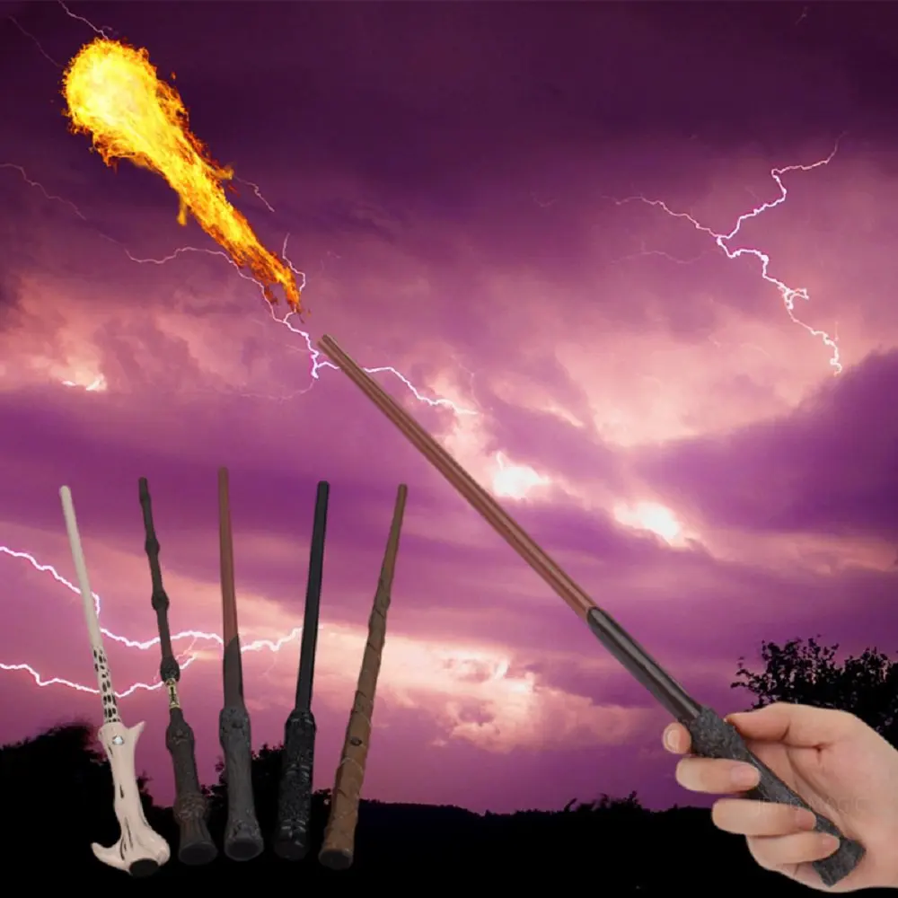 

Cosplay Electronic Fire Flasher Magic Wands Tricks Flame Lighter Device Props Magicians Professional Accessories