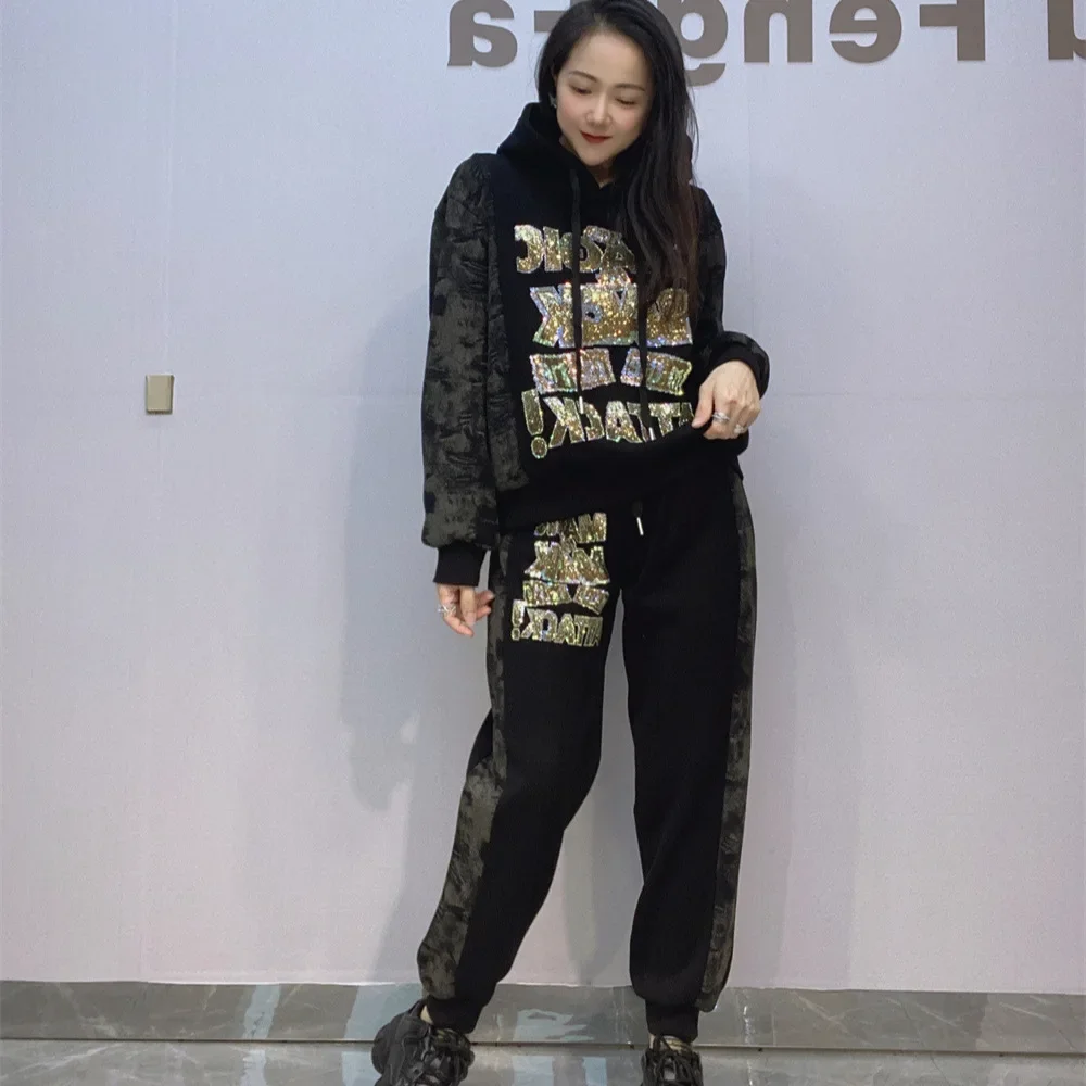 Утолщенный флисовый повседневный костюм женская одежда зимняя куртка с