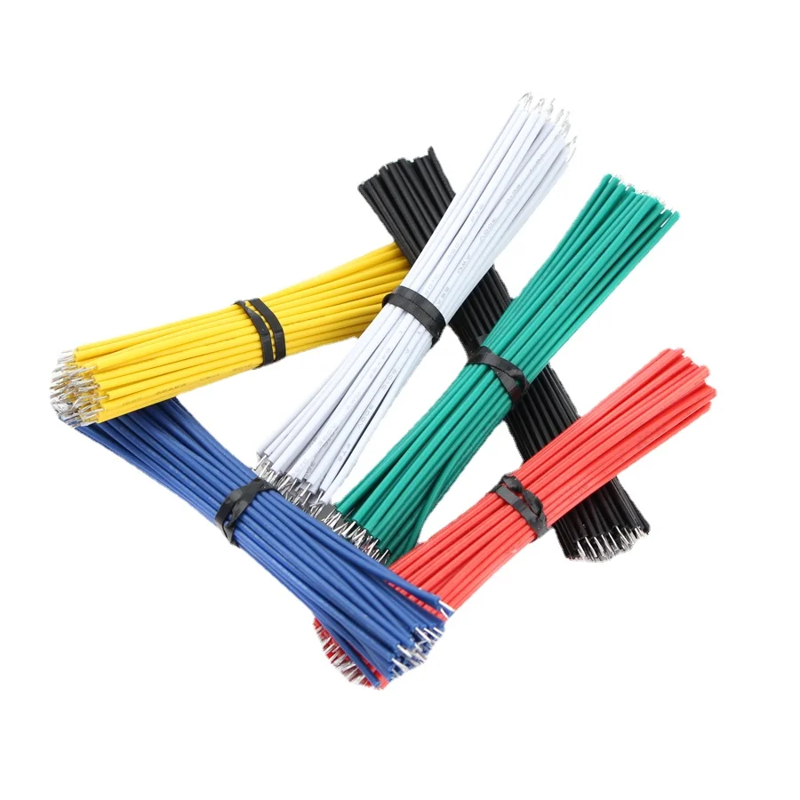 120 ШТ. 24AWG Провод для пайки печатной платы с нанесенным оловом на хлебной плате 8 см Провод-перепрыгиватель на оловянном проводнике Diy Электронный разъем.