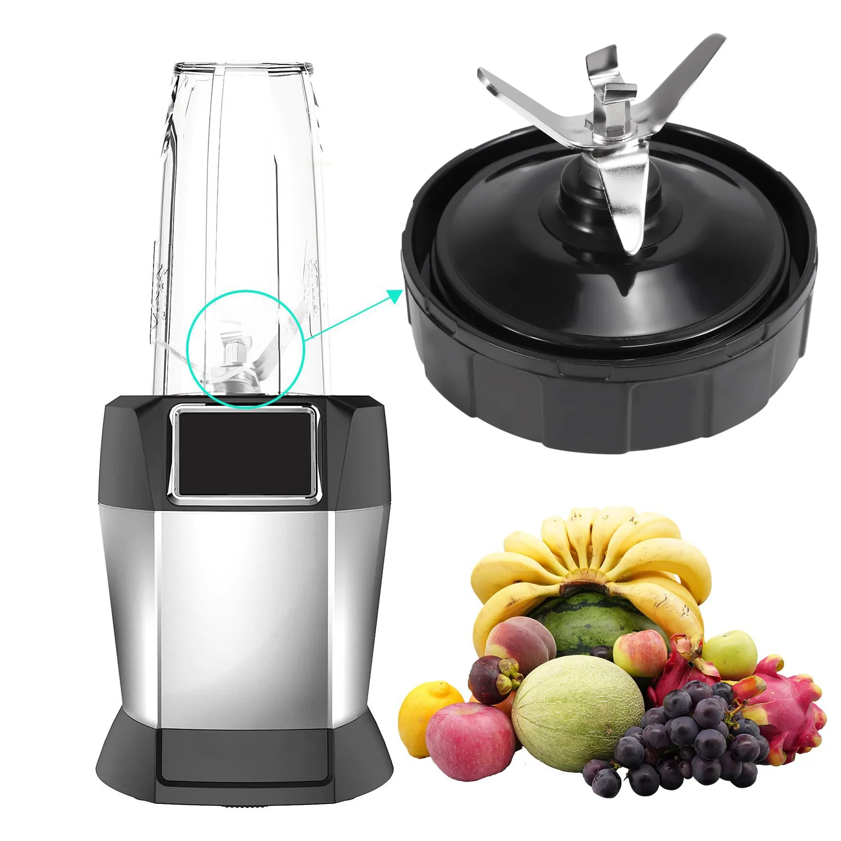 Сменные лезвия для экстрактора плавников нижнее лезвие Nutri Ninja Auto IQ BL642 NN102 BL2013 2 шт.