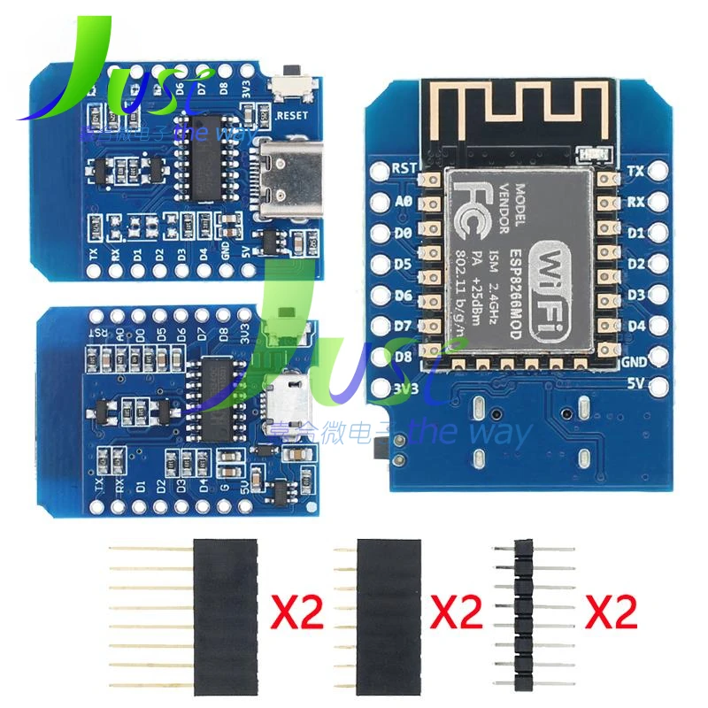 Макетная плата NodeMCU Lua IOT с разъемами Micro USB/Type-C USB WeMos D1 Mini PRO V3.0.0 V4.0.0 ESP32 S2 MINI WIFI 3 В