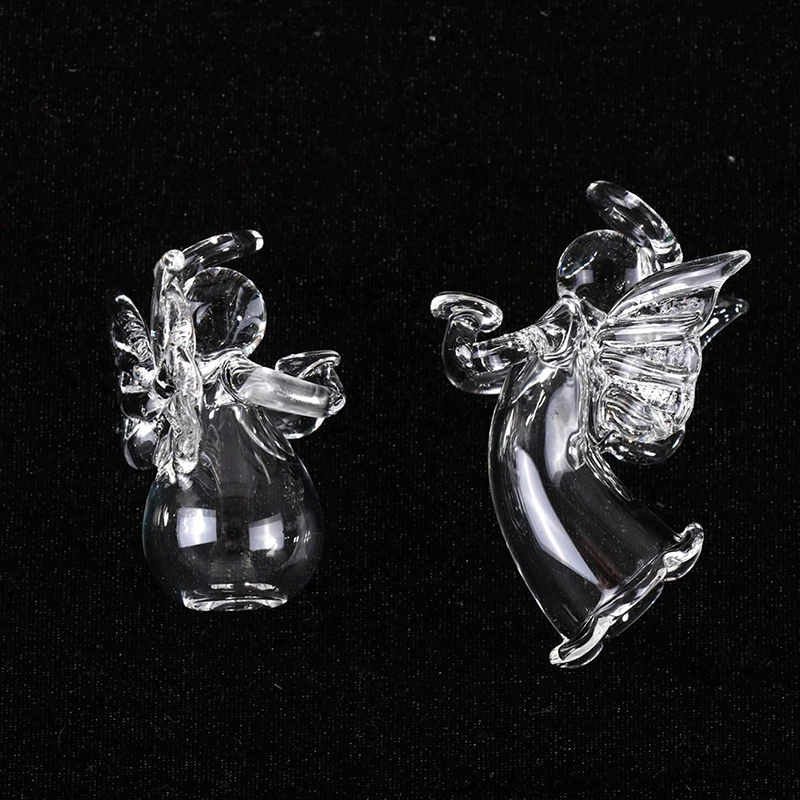 Мини подвесной орнамент прозрачный Ангел стеклянный автомобиль искусственный