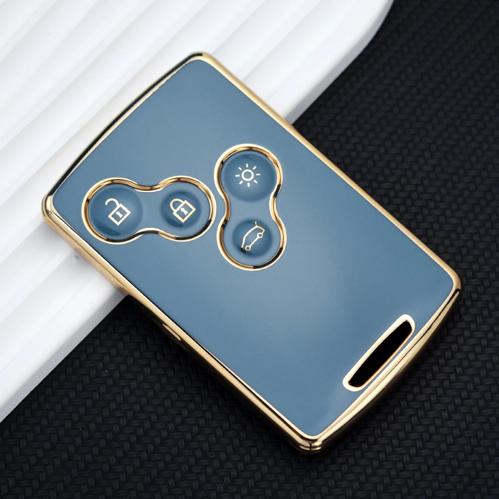 

ТПУ чехол для автомобильного ключа для карты Чехол для Renault Duster Captur Clio Logan Megane 1 2 3 Koleos Scenic Nema Fluence Zoe брелок