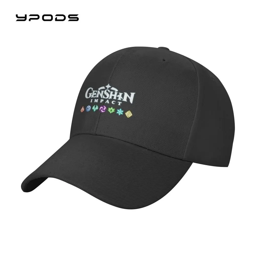 

2022 Genshin Impact Logo Baseball Cap Unisex Adult Anime Game Adjustable Hat For Men Women Sun Protection Spring Hats