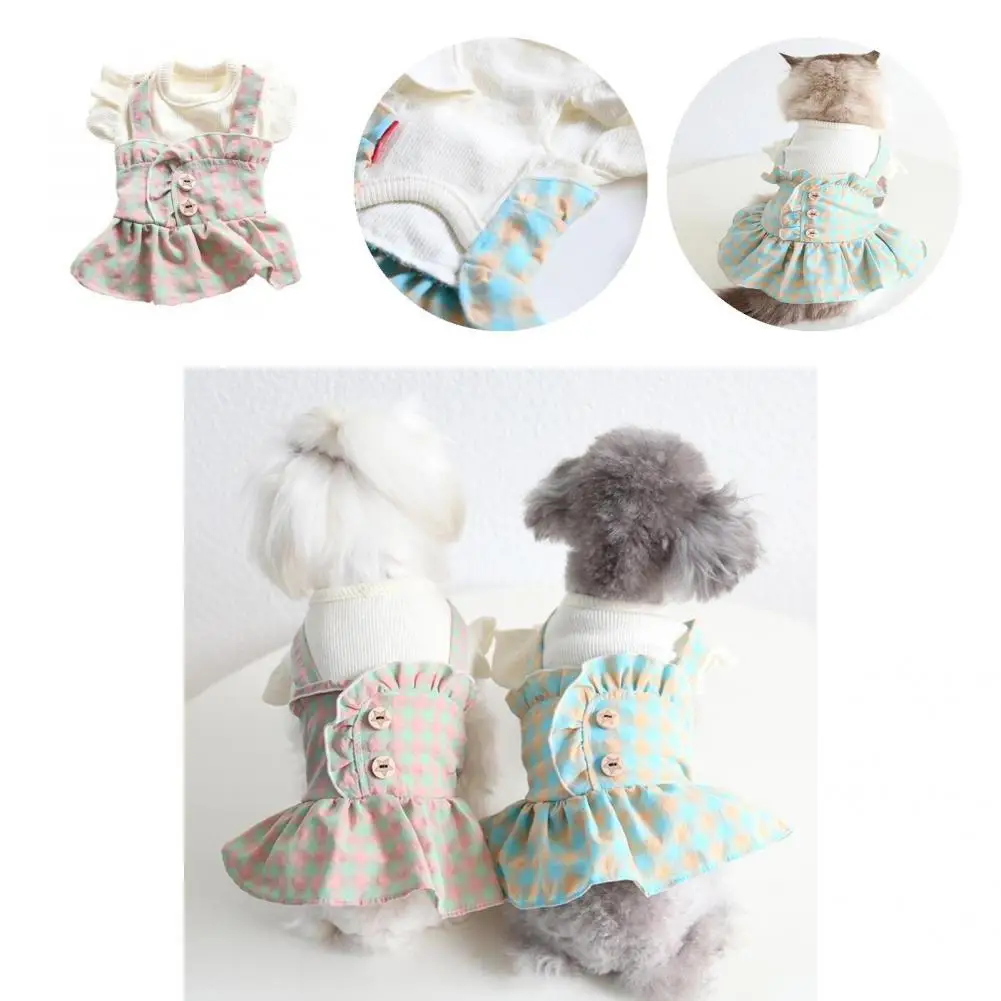 

Great Pet Clothes Breathable Attractive Puppy Kitty All-Match Skirt Pet Dress Puppy Skirt Pet Dress