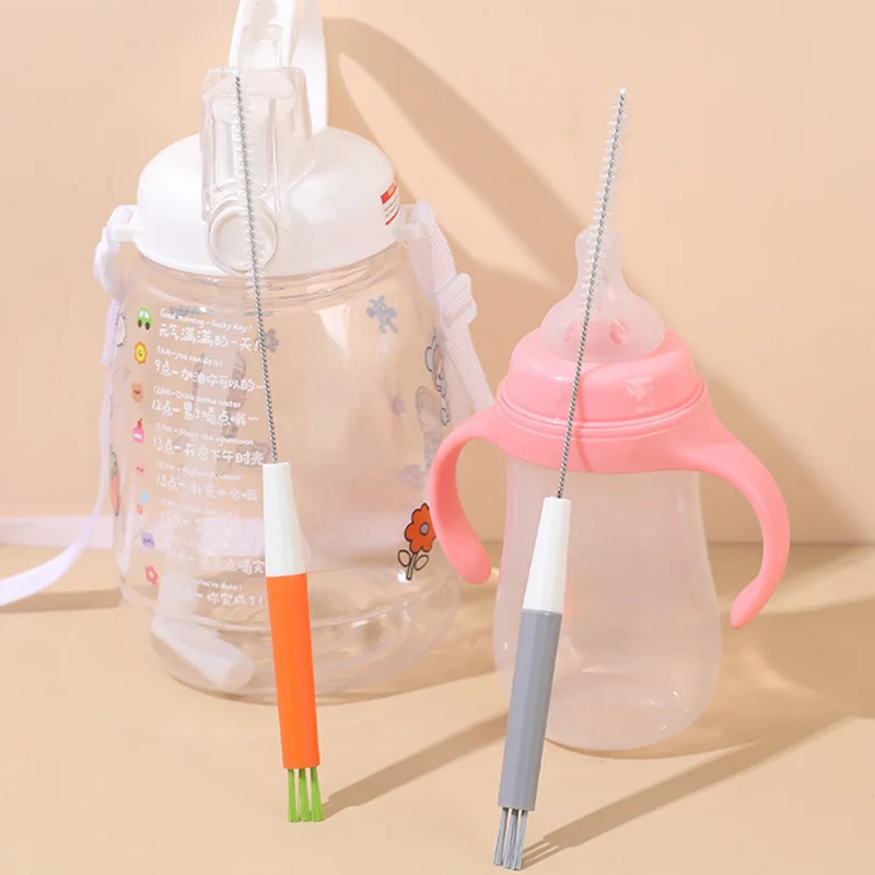 Kitchen Cleaning Brushes Nylon Wire Bottle Straw Brush Household Cleaning Brush Cup Tube Bottle Straw Washing Cleaner Brush Tool