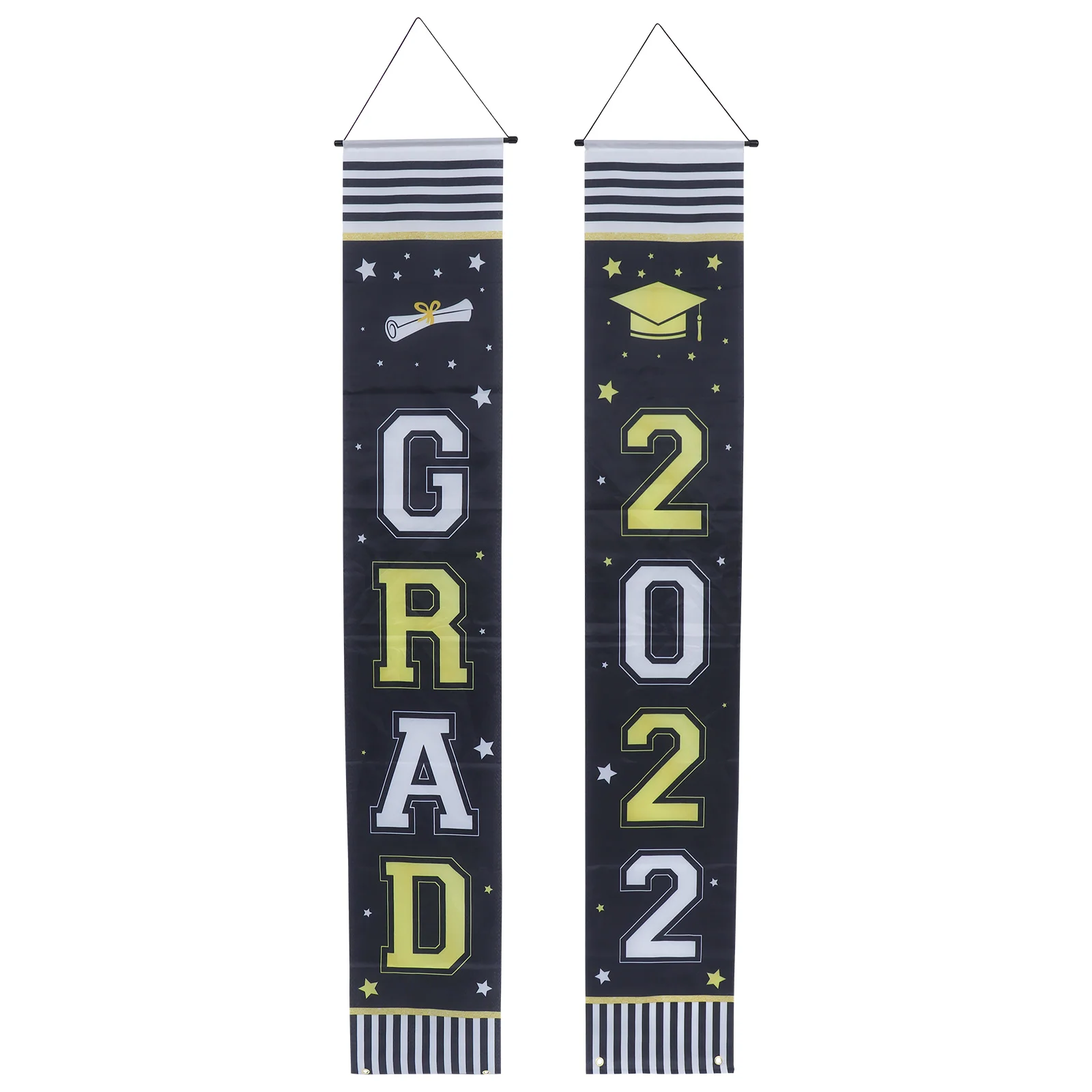 

1 Set 2021 Graduation Decorative Couplet Door Banner Party Hanging Decoration
