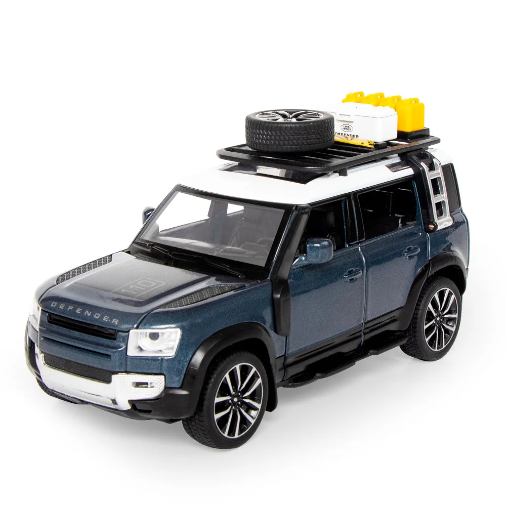 

1:32 Scale City ORV Land Defender Rovers Pull Back Vehicle Metal Model With Light Sound Diecast Car Alloy Toys For Gifts Doll