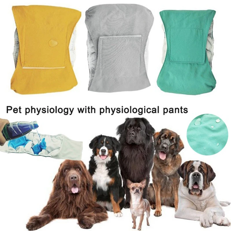 

Reusable Male Pet Dog Nappy Pants Simple Menstrual Sanitary Diaper Pets Physiological Pants Belly Band Shorts Pet Supplies