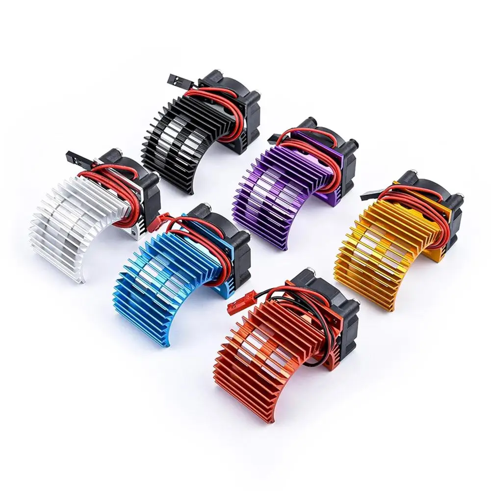 

Hsp1:16 Electric Motor Heat Sink Radiator With Cooling Fan Rc Parts Suitable For Rc Car Motor 380