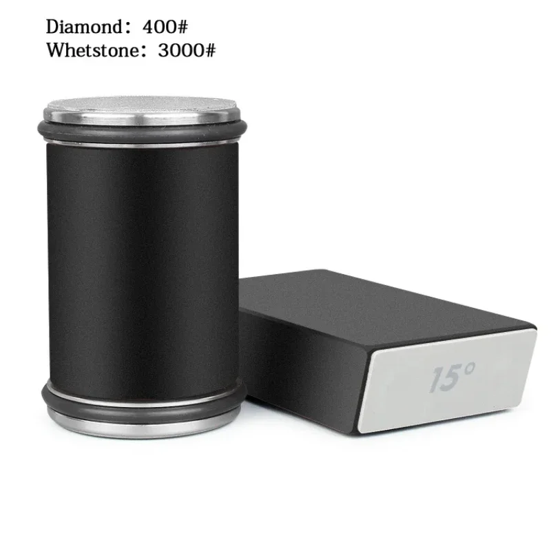 Магнитная точилка для ножей с углом вращения 15/20 ° деревянная роликовая