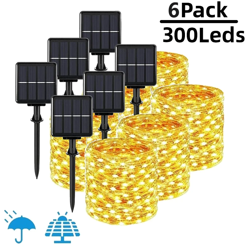Solar LED Light Outdoor Festoon Lamp 32M 300Leds Garden Solar String Fairy Light Waterproof Christmas Garden Decoration Outdoor