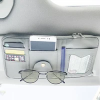 new car sun visor organizer storage holder car styling visor clip sunglasses holder card ticket storage bag pouch car organizer