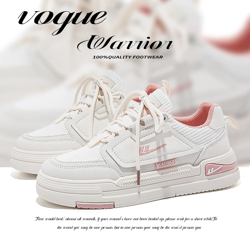 

Warrior Women's Sneakers Of Famous Brands Flat Skateboard Casual Female Sneakers White Shoes Fashion Comfortable Waling Shoes