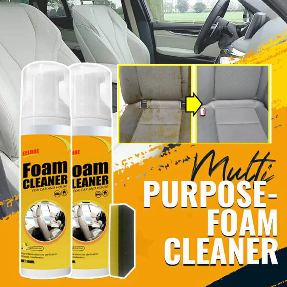 

Multipurpose Foam Cleaner Spray Strong Stain Removal Magical Cleaner For Car Interiors Leather Seat kitchen Foam Cleaning Spray