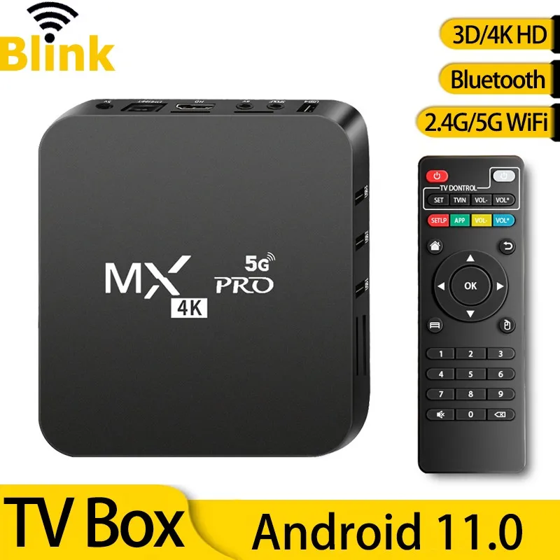 

ТВ-приставка MXQ PRO на Android 2,4, 128 ГГц, Wi-Fi, Bluetooth