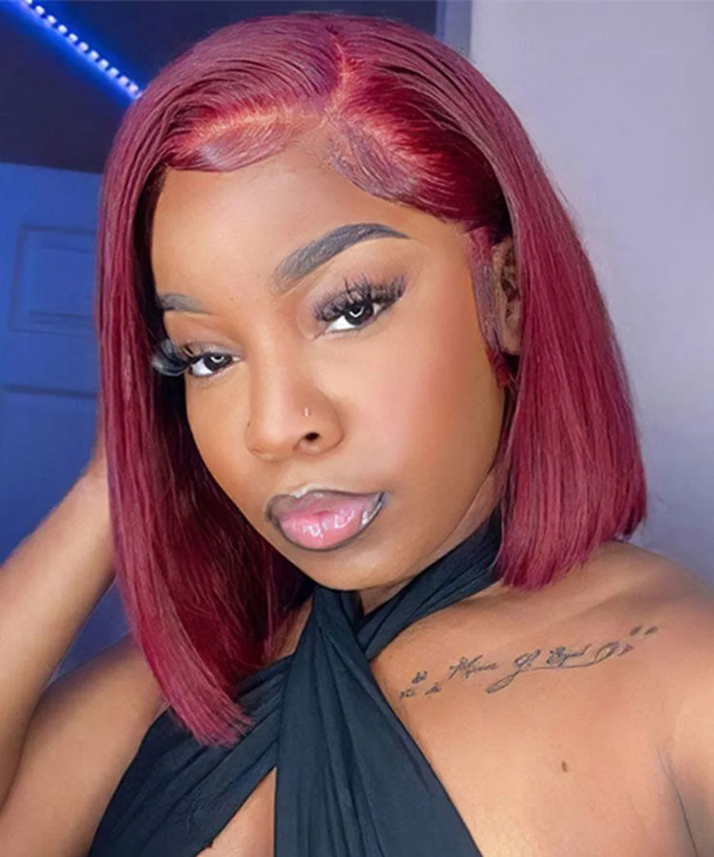 Bordovski 99j Парик Из Натуральных Волос С Прямой Т-образной Частью Бразильские Волосы