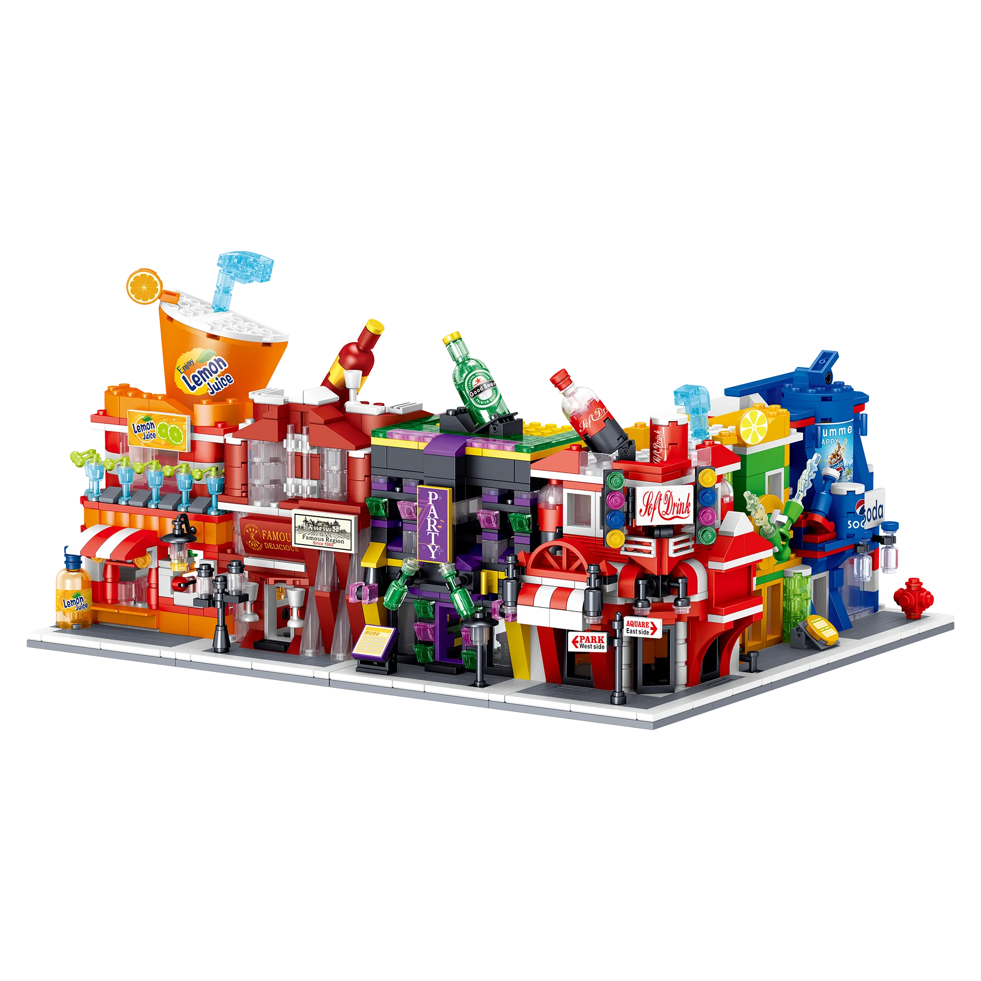

City Street Scene Combined Building Blocks Action Figures Educational Gift For Children 00801-00824 Single Sale