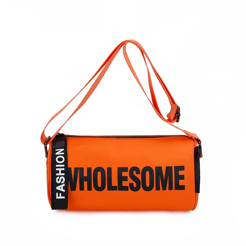 

Fashion Shoulder Bags Women Oxford Cylindrical Crossbodyer Pocket Female Handbag Waterproof Soft Fashion Bag