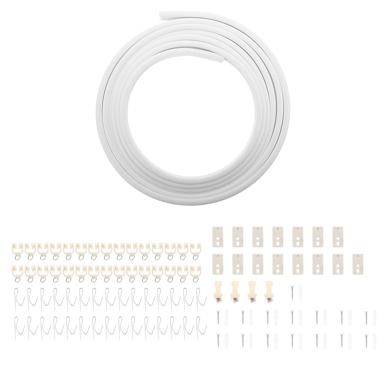 

Track Curtain Ceiling Curved Rail Mount Flexible Room Divider Window System Wall Rv Supplies Windows Kit Bay Balcony Bendable