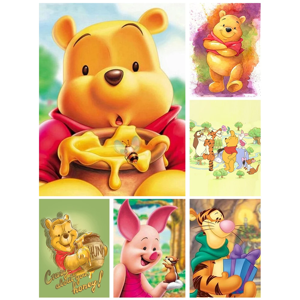 

Алмазная 5D картина «друг Диснея», вышивка Винни Пуха, вышивка крестиком, искусство рукоделия, полная Мозаика из смолы, домашний декор ll96