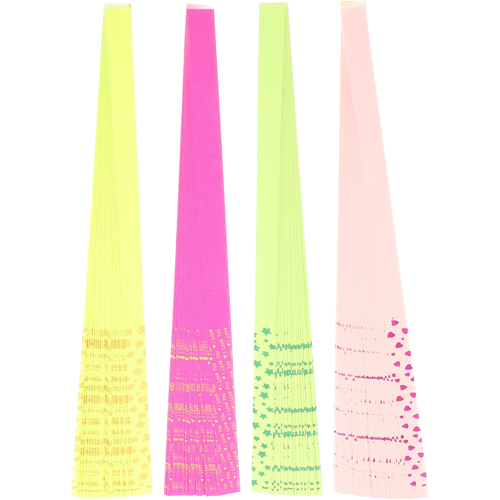 

4 Pack of Origami Stars Paper Strips Small Folding Paper Star Supply DIY Making Material