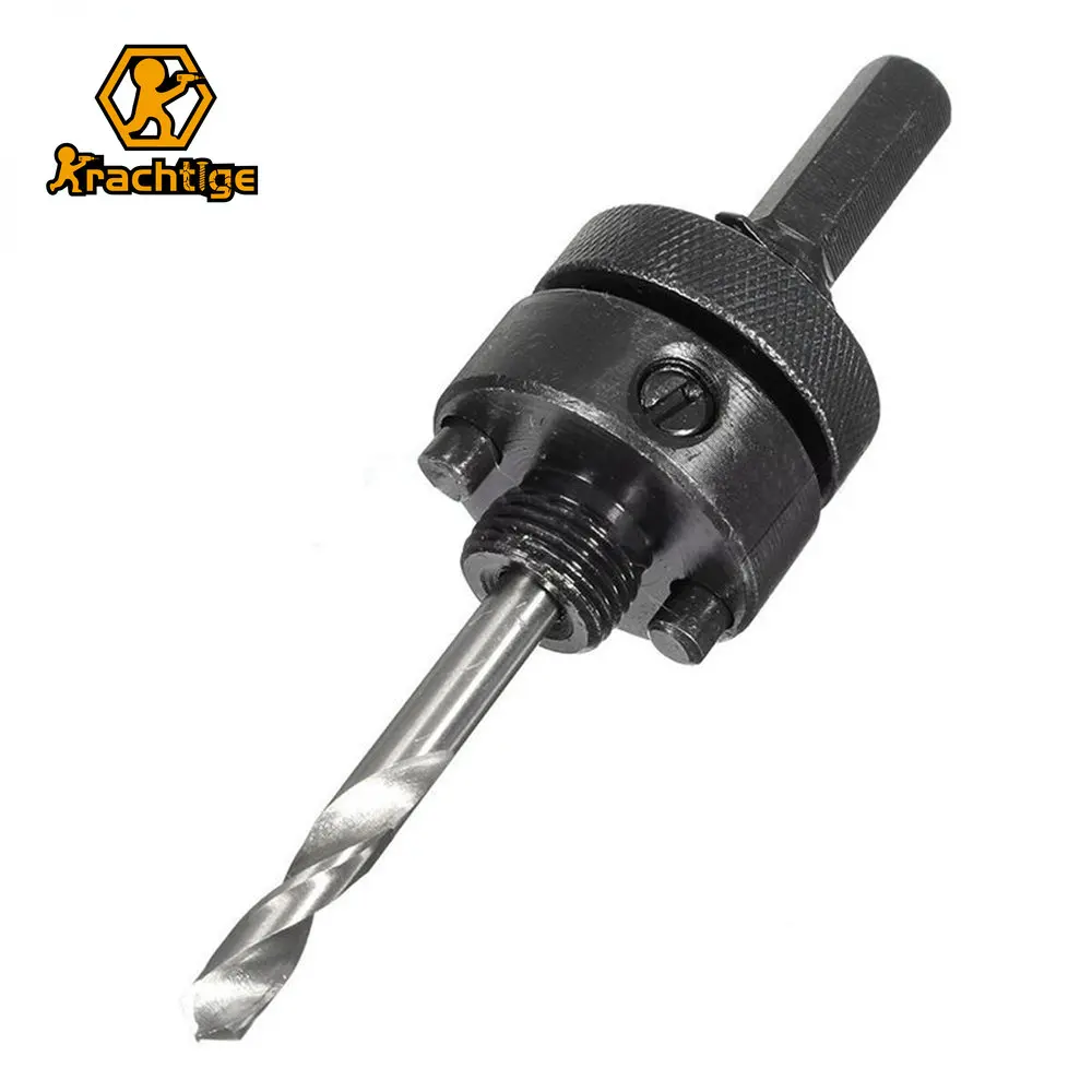Krachtige 32-210mm Holesaw Drill bits Hex Shank Steel Hole Saw Arbor with Drill Bit Electric Tool Drill Accessories