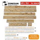 ZONESUN 184  набор латунных алфавитных букв для фотографий с цифрами и символом 10 см T слот буква штамп