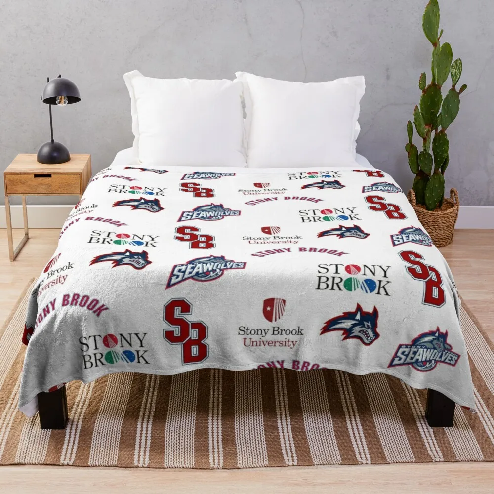 

Stony Brook Sticker Pack Throw Blanket Luxury Designer Blanket