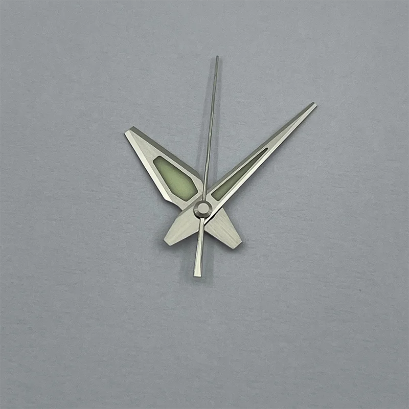 High-End Quality Stainless Steel/Golden Color Watch Hand Super Green Luminous Flat Top Second Needle Fit NH35/36/7S26 Movement