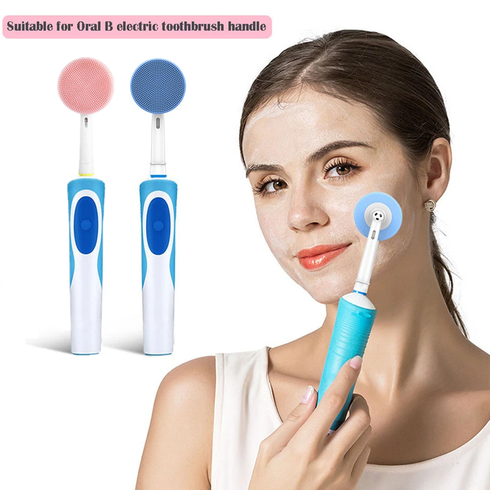 

Replacement Toothbrush Heads for Oral B Electric Teeth Brush Head Silicone Facial Cleansing Brush Heads Fits for Oral B Cleanser