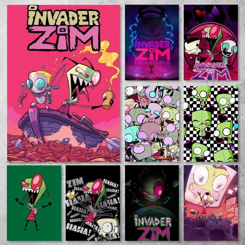 

Invader Zim Cartoon POSTER Poster Prints Wall Pictures Living Room Home Decoration Small