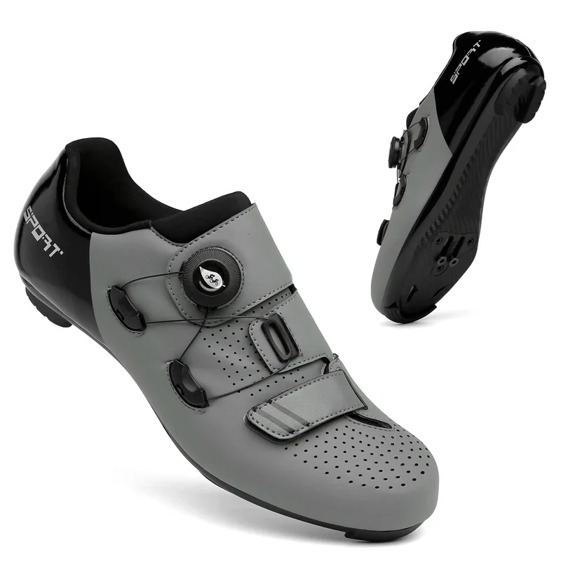 

MTB Cycling Sneaker Men Road Bike Shoes Self-locking Breathable Speed Flat Cleat MTB Mountain Bicycle SPD Footwear