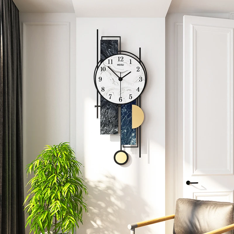 

Digital Clock Wall Hanging Modern Battery Operated Large Wall Clock Silent Stylish Luxury Relogio De Parede Decoration ZY35XP