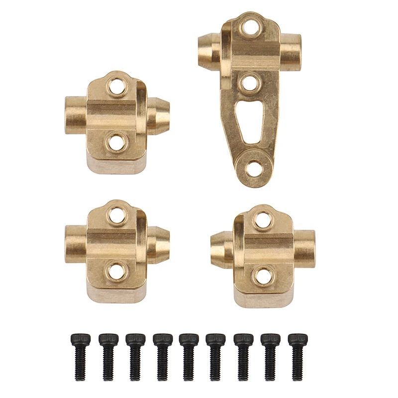 

4Pcs Brass Front Rear Axle Lower Shock Mount Suspension Links Stand for 1/10 RC Crawler Car Traxxas TRX4 Upgrade Parts