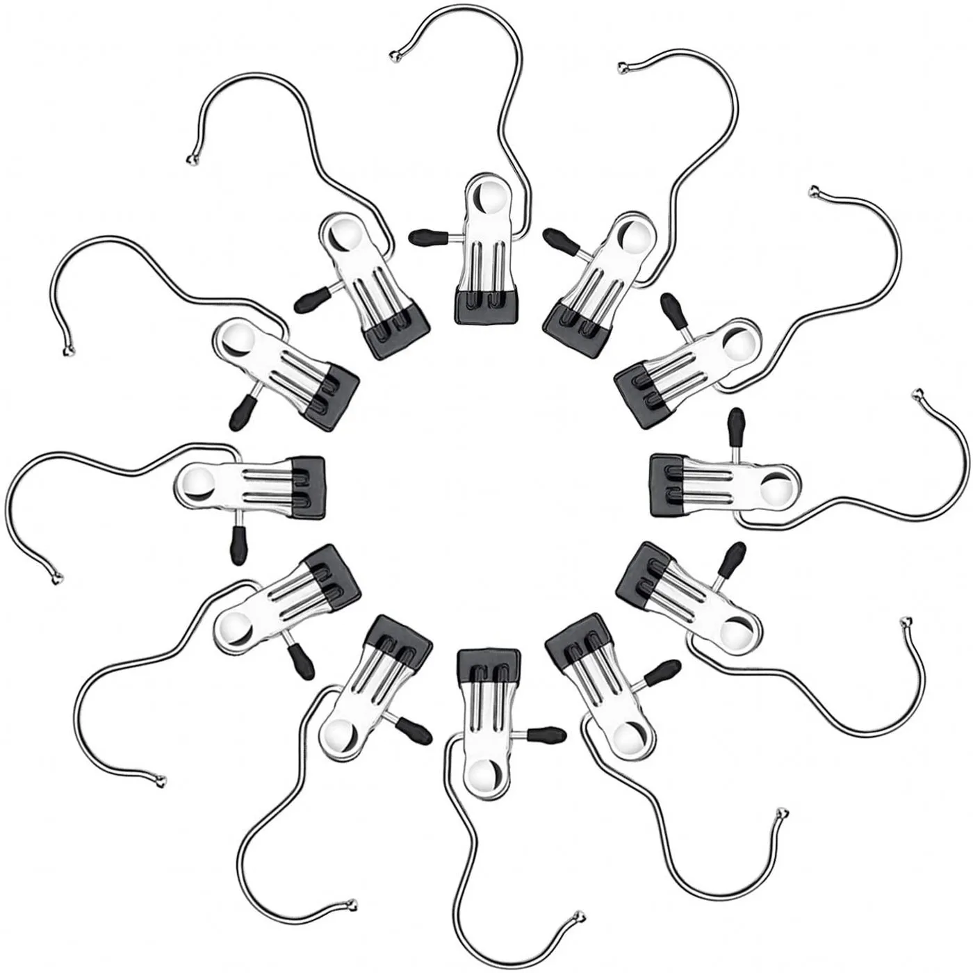 

20 шт., крючки-вешалки из нержавеющей стали