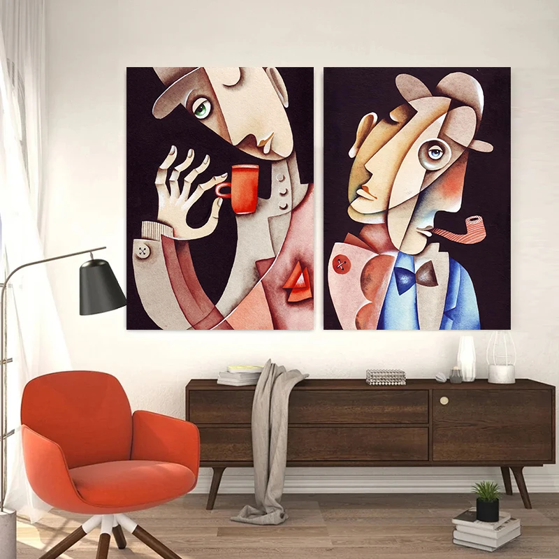 

Picasso Famous Painting Posters and Prints Abstract Figure Canvas Paintings Wall Art Pictures for Living Room Home Decoration