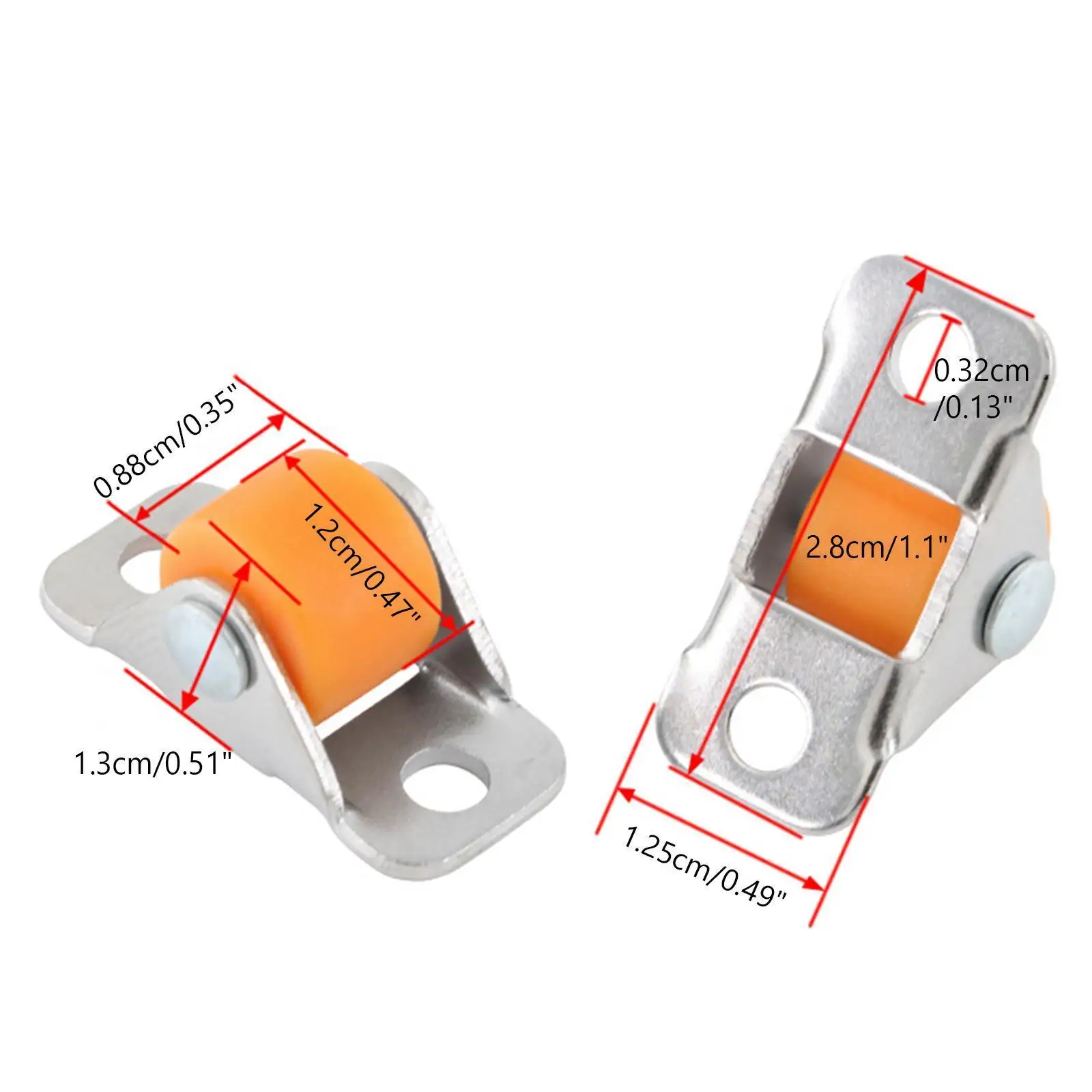 4 шт. бесшумные мебельные маленькие резиновые ролики многофункциональные