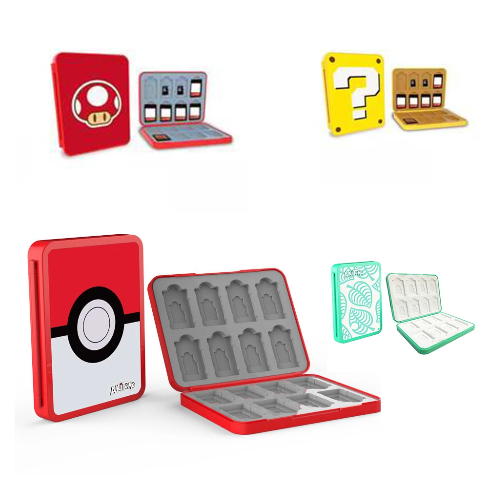 

Nintend Switch Accessories Cute Game Card Case SD Cards Pink Shell Swtch Storage Box for Nintendo Switch oled Lite Accessories