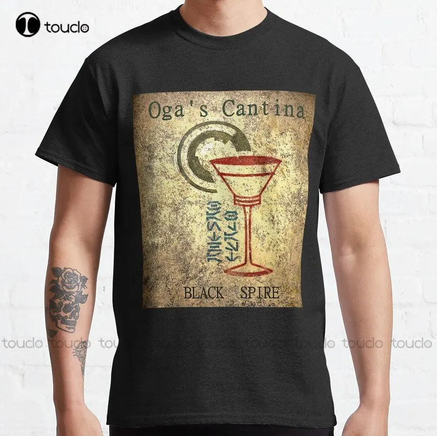 

Oga'S Cantina Black Spire Outpost Classic T-Shirt Custom Aldult Teen Unisex Digital Printing Tee Shirts Custom Gift Xs-5Xl