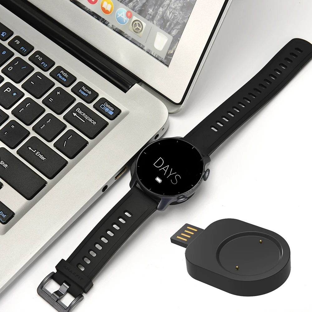 

5V 1A Mini Charger USB Double-Sided Pluggable Charger Dock Charging Cables Data Cord for Amazfit T-Rex2 A2169